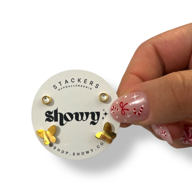 Hypoallergenic Stacker earrings-gallery-44864392462594