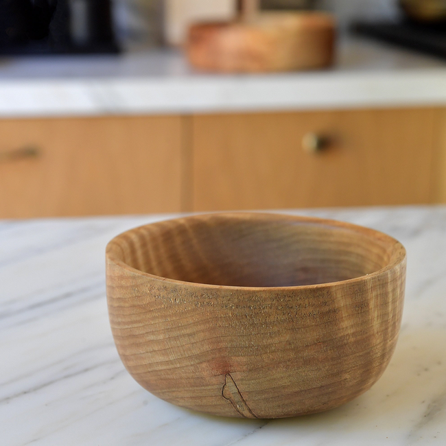 Tiger Maple: Short King Bowl-gallery-38548372291762