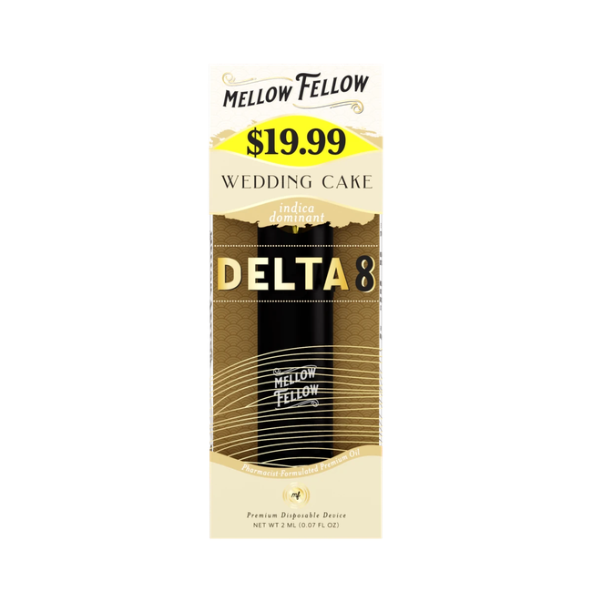Delta 8 Premium 2ML Disposable Vape - Wedding Cake (Indica)-gallery-39182590607566