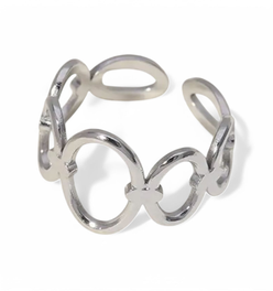 Oval Hoop Adjustable Ring