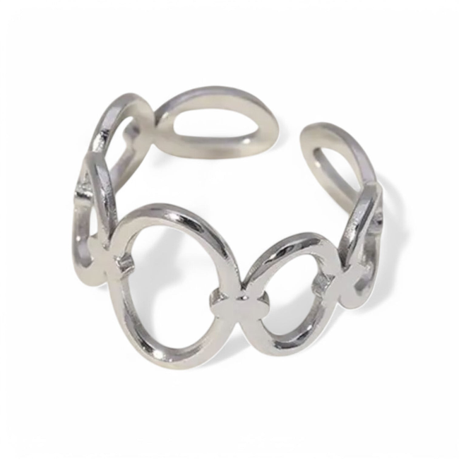 Oval Hoop Adjustable Ring-gallery-43553939849466