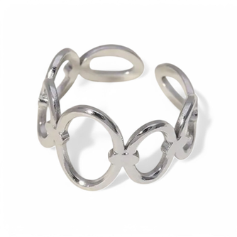 Oval Hoop Adjustable Ring