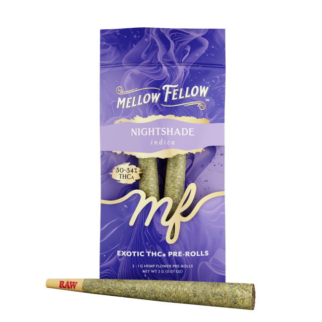 THCa Prerolls - 2 pc 2g Private Reserve Exotic - Nightshade (Indica)-gallery-38377038905550