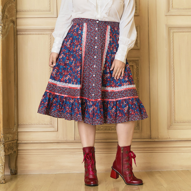 GUNNE SAX for ModCloth's Isabella Midi Skirt-gallery-39186148851883