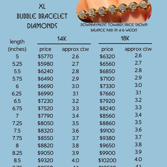 3GOG XL Bubble Bracelet - Diamonds - PREORDER DOWNPAYMENT-gallery-57421797818683