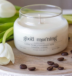 Good Morning Coffee Scent Soy Candle  10 oz