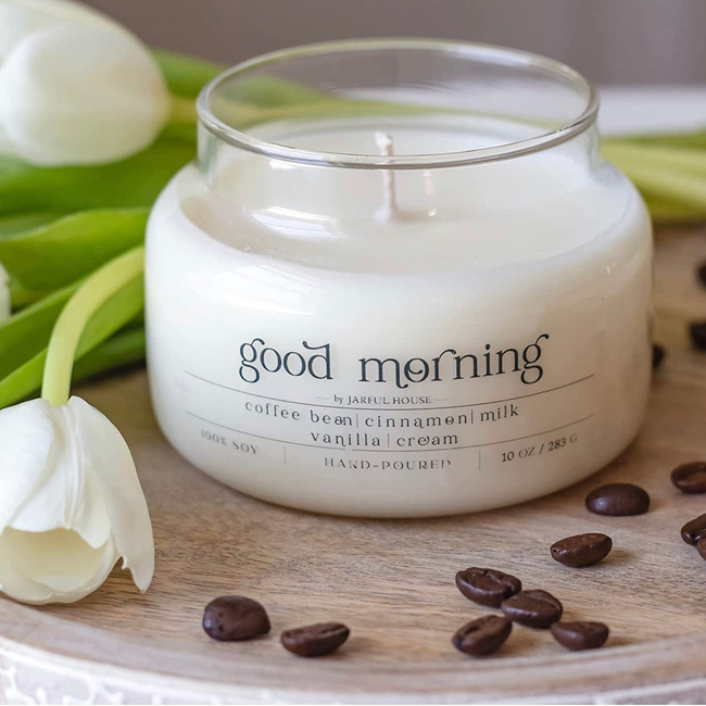 Good Morning Coffee Scent Soy Candle  10 oz-gallery-29218966700102