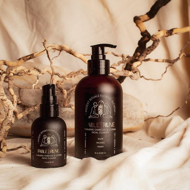 TURMERIC CHARCOAL & COPAIBA FACE CLEANSER-gallery-39236779081890