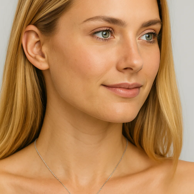 Two Carat Halo Cubic Zirconia Pendant Necklace-gallery-31572670021690
