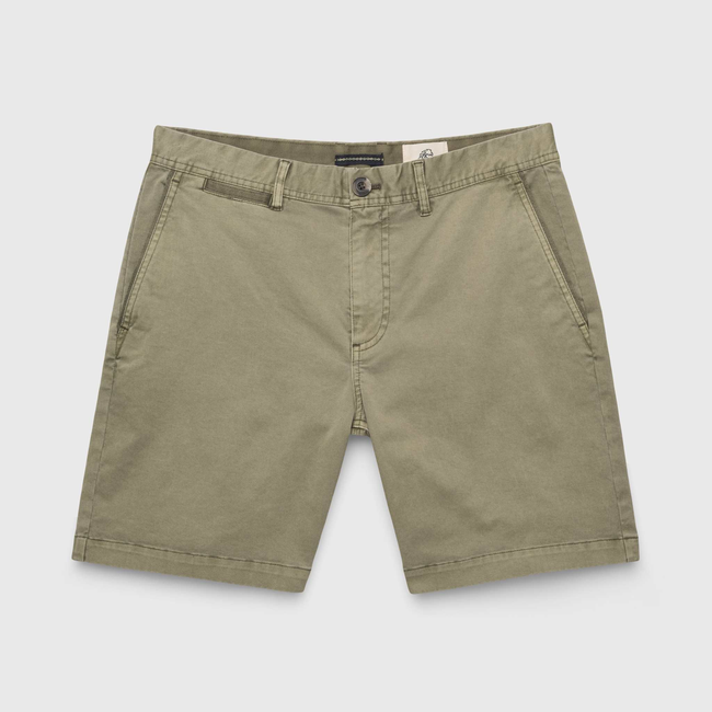 Andrew 7.5" Stretch Twill Short - Lichen Green-gallery-42416366158082