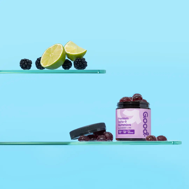 Blackberry Lime Gummies - 10mg THC-gallery-58306452357429