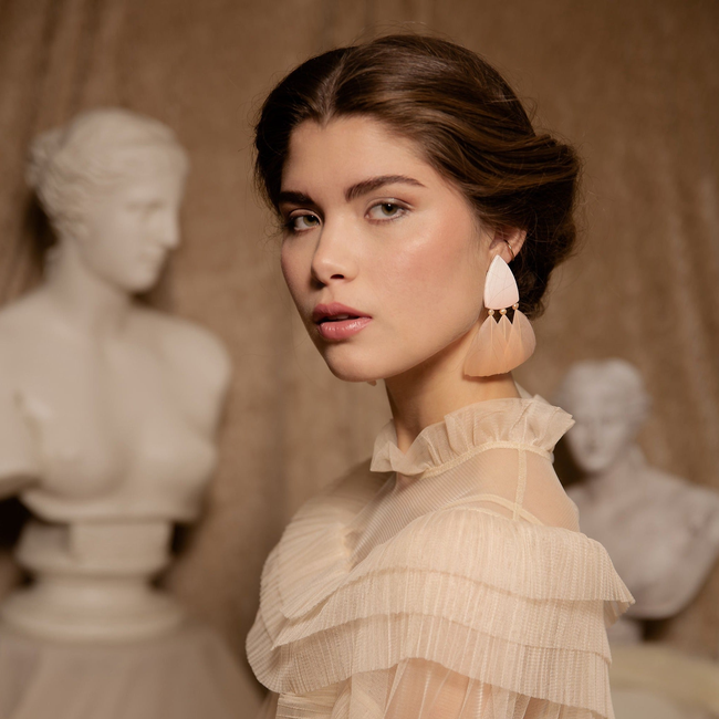 Venus Earrings in Blush-gallery-37789500702872