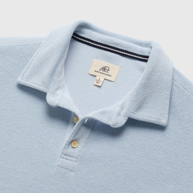 Ryan Saltwater Terry Polo - Skyway Blue-gallery-47041115619586