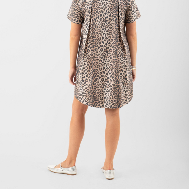 Weekender Short Dress - Khaki Leopard-gallery-50817049067808