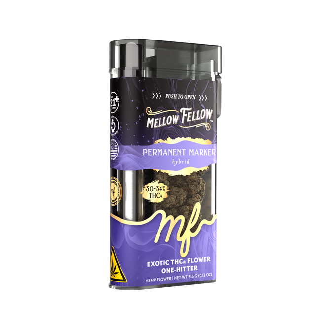 THCa 3.5g Exotic Flower + One Hitter- Permanent Marker (Hybrid)-gallery-38348616073422