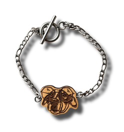 Wooden Charm Pet Portrait Bracelet