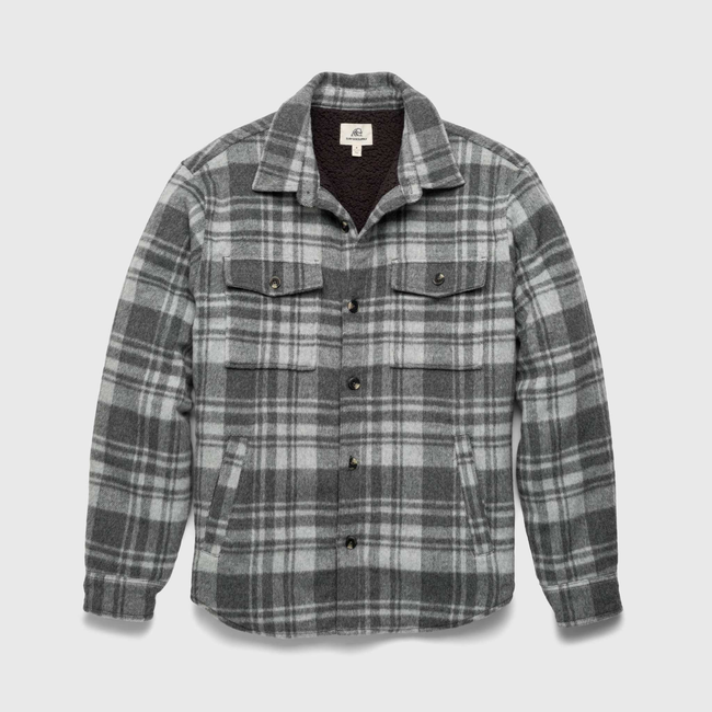 Skip Sherpa Shirt Jacket - Grey Combo-gallery-44084823884034