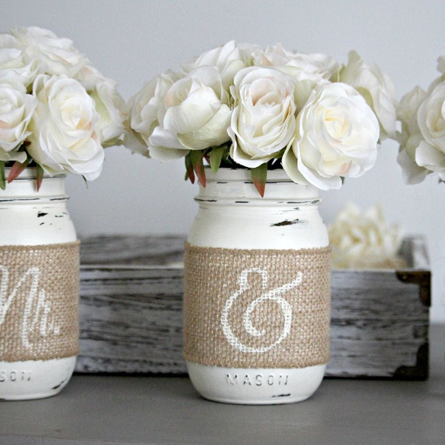 Rustic Wedding Table Decor,Rustic Bridal & Engagement Gift-gallery-8599346247