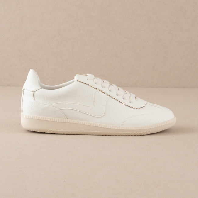 The Kyla | White Classic Low Top Sneakers-gallery-36297288679601