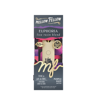 Euphoria Blend 0.5ml Live Resin Disposable Vape - Purple Haze (Sativa)