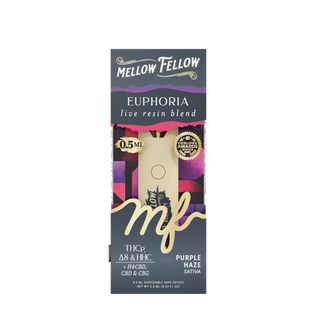 Euphoria Blend 0.5ml Live Resin Disposable Vape - Purple Haze (Sativa)