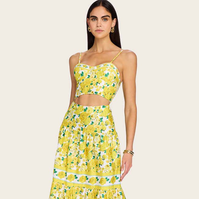 Mondo Floral Poplin Skirt-gallery-43968274792698