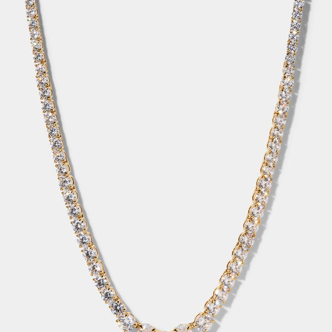 STELLAR CZ SLIDER COLLAR NECKLACE-gallery-48486055936259