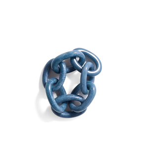 Interwoven Blue Napkin Ring (Set of 4)