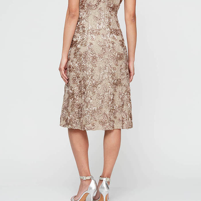 Plus Audrey Rosette Lace Short Dress-gallery-43322871251200