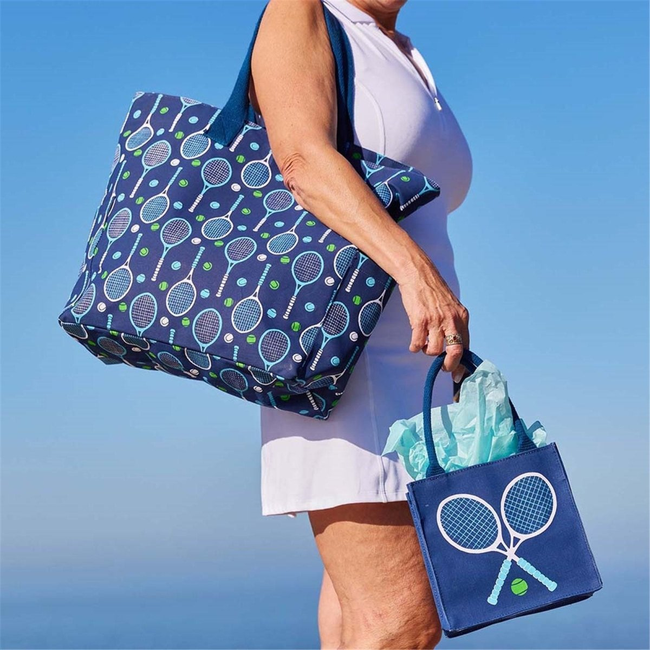 Tennis Navy Solo Reusable Itsy Bitsy Gift Bag-gallery-32767324160087