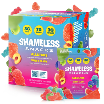 Shameless Snacks Sweet And Sour Allstars  Sour Gummy Candy