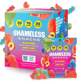 Shameless Snacks Sweet And Sour Allstars  Sour Gummy Candy