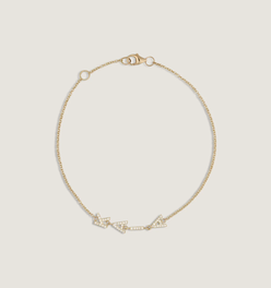 Bold Nameplate Bracelet Diamond