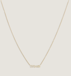 Legacy Nameplate Necklace Diamond