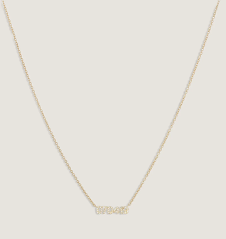 Legacy Nameplate Necklace Diamond
