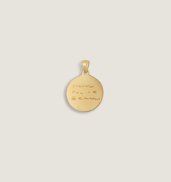 Heirloom Handwritten Coin Pendant