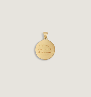 Heirloom Handwritten Coin Pendant