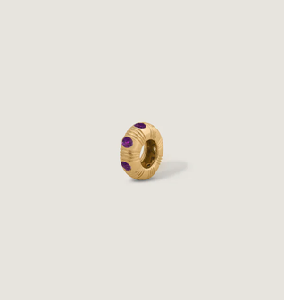 Anniversary Birthstone Charm Amethyst