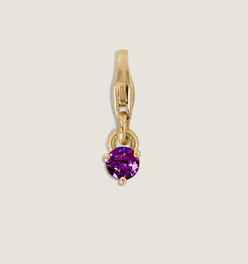 Ma-eum Birthstone Charm Amethyst