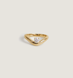 Katherine Curved Ring Diamond