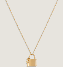Anna Lock & Diamond Key Necklace