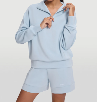 Half-Zip Long Sleeve Sweatshirt