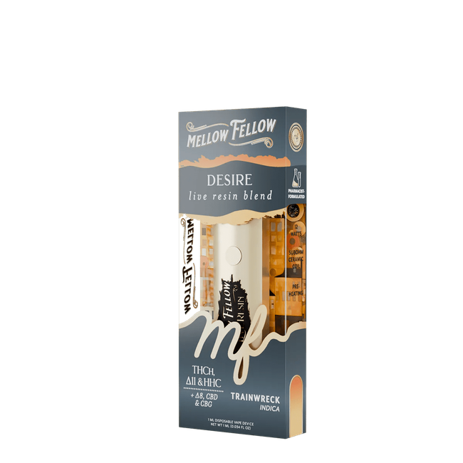 Desire Blend - Live Resin 1ml Disposable Vape - Trainwreck (Indica)-gallery-37327697313998