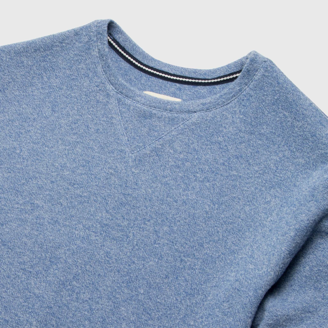 Butch Cashmist Crewneck - Blue Heather-gallery-44025212666114