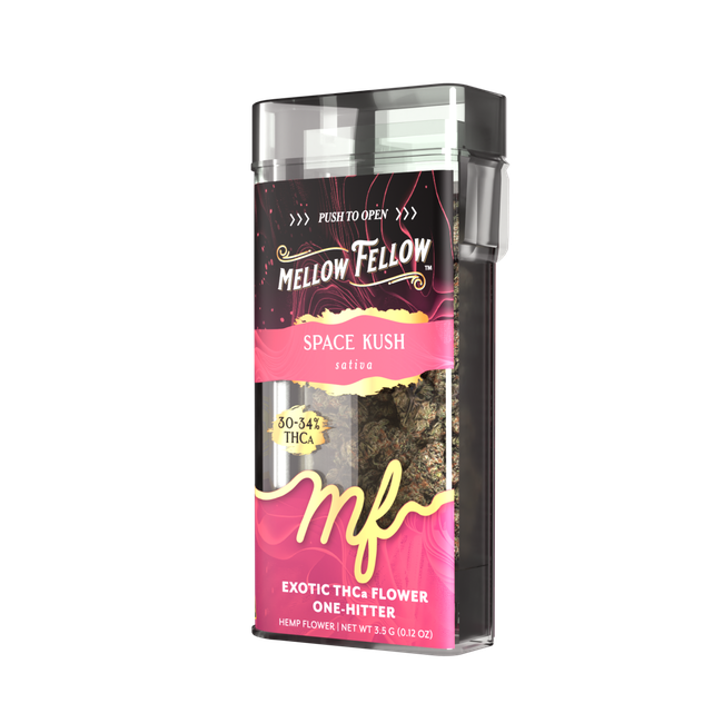 THCa 3.5g Exotic Flower + One Hitter - Space Kush (Sativa)-gallery-38348613255374