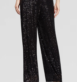 Straight Leg Sequin Pant