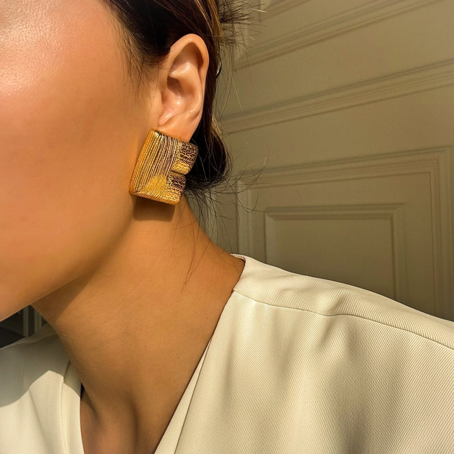 Retro Square Earrings-gallery-31654179799115