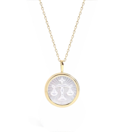 Scales of Justice Vermeil Necklace