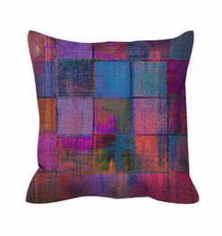 Outdoor Pillow - Vintage Checks Pink