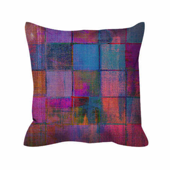 Outdoor Pillow - Vintage Checks Pink